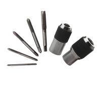Juego de 7 herramientas de extracción ajustables para grifos, escariadores y extractores de tornillos, se adapta a llaves cuadradas de 3/8 pulgadas, abrazaderas para grifos M12 (3-12 mm), Com