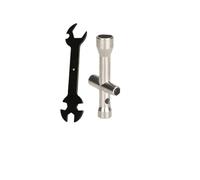 Juego de 7 llaves de tubo cruzadas for impresora 3D MK8 MK10, for limpieza de boquillas, cepillo de cobre, pinzas grandes for 35 CR-10(1kit L Wrench)