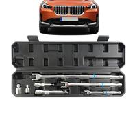 Juego de 7 llaves de vaso | Herramienta de palanca de acero resistente, herramienta de llave de vaso de mango flexible | para construcción, mantenimiento de vehículos, mecánico, garaje