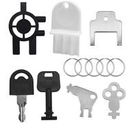 Juego de 7 llaves dispensadoras, llave dispensadora universal de toallas de papel compatible con Cintas Sanis, 770301, comercial Georgia Pacific, Mer-fin de 1002 mm y 1003 mm San Jamar