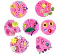 Juego de 7 moldes para fondant y chocolate, dulces y cupcakes, arcilla polimérica, proyectos de manualidades