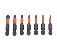 Juego de 7 piezas de destornilladores hexagonales magnéticos de acero de aleación S2, puntas hexagonales para atornillar, brocas de inserción eléctrica para destornilladores de