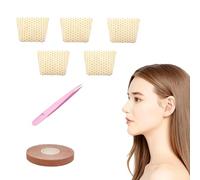 Juego de 7 piezas de férula nasal termoplástica, cinta de elevación facial y alisador de nariz, clip de nariz trapezoidal reutilizable y vendaje elástico, soporte protector externo para fractura de