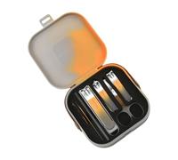 Juego de 7 piezas de manicura, cortaúñas de acero inoxidable, kits de aseo portátil para tratamientos faciales, cutículas y uñas, kit de cortaúñas para mujeres y hombres