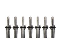 Juego de 7 piezas de piedra para hormigón de granito de roca - 14 mm (9 sobre 16) cuñas de acero con formato de cuña de plumas tratado térmicamente dispositivo manual de dureza para canteras de