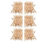 Juego de 72 mini caballetes de madera para exhibición, para pinturas y manualidades, tamaño pequeño A