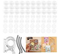 Juego de 72 mini tambaleos de acción, resortes autoadhesivos, pequeños deslizadores para tarjetas deslizantes; deslizamiento giratorio para hacer tarjetas, manualidades, adornos