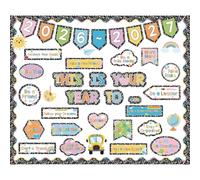 Juego de 72 tableros de anuncios para el regreso a clases 2026-2027, este es tu año para decorar con cuaderno de composición, recortes motivadores para la escuela, oficina, aula, pizarra, decoración