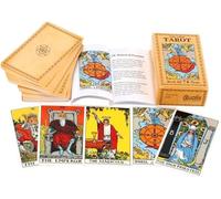 Juego de 78 cartas de tarot originales de Pamela Colman Smith-Waite Rider, libro guía de 100 páginas para principiantes