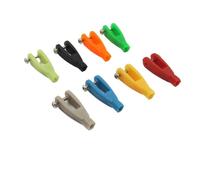 Juego de 8 abrazaderas de nailon en forma de U para barras de enlace servo modelo DIY, con diámetros interiores de 2 mm/2,5 mm/2,8 mm (2,0 mm, negro)