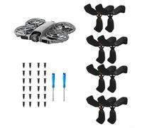 Juego de 8 accesorios de hélice para DJI Neo 2 Drone, palas de pádel de PC de colores con aros protectores, incluye destornillador y 24 tornillos, 4,9 x 4,9 x 0,6 cm