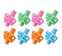 Juego de 8 agarres para lápices infantiles, ergonómicos y multicolores, correctores de postura para escribir para niños, estudiantes y adultos.