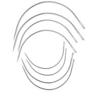 Juego de 8 agujas de coser curvas, 2 pulgadas, 2.5 pulgadas, 3 pulgadas, 3.5 pulgadas, kit de reparación de agujas de coser curvadas, agujas de tejer de tapicería, agujas tipo C, agujas para coser