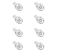 Juego de 8 anclajes de amarre de anillo en D de 6 x 40 cm, acero inoxidable 304 resistente para asegurar la carga en coche, RV, SUV, camión, remolque, barco, para Ford