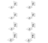 Juego de 8 anclajes de pared sin taladro, kit de muebles antivuelco, equipo a prueba de bebés para fijar el estante y evitar caídas para la seguridad de los niños