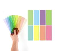 Juego de 8 bandas de ayuda a la lectura, superposición colorida, marcapáginas, reglas de seguimiento de lectura, tiras de lectura para niños, profesores, personas con dislexia, talla