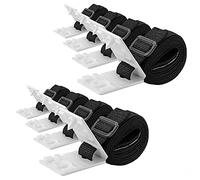 Juego de 8 bandas de sujeción para lona de piscina, bandas de sujeción universales y grapas fijas, accesorios fijos para lonas de piscina, lona solar, enrollador de piscina, sistema enrollable móvil