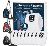 Juego de 8 Bolsas Aspiradora Rowenta Compatibles