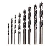 Juego de 8 brocas HSS de 3 mm a 10 mm para carpintería, herramientas de madera de metal