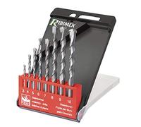 Juego de 8 brocas para hormigón (acero Diam 3,4,5,6,7,8,9,10 mm