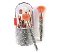 Juego de 8 brochas de maquillaje sintéticas para polvos correctores de sombras de ojos