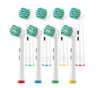 Juego de 8 Cabezales de Cepillo de Dientes de Repuesto GENKENT Compatible con Oral B Braun Pro 1000/500/1500/3000/5000/6000 Cross Action Head