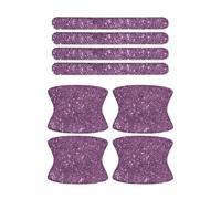 Juego de 8 calcomanías autoadhesivas para manija de puerta de coche, protector de pintura lateral universal con diamantes de imitación, accesorios protectores de manijas de puerta