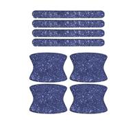 Juego de 8 calcomanías autoadhesivas para manija de puerta de coche, protector de pintura lateral universal con diamantes de imitación, accesorios protectores de manijas de puerta