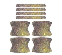 Juego de 8 calcomanías autoadhesivas para manija de puerta de coche, protector de pintura lateral universal con diamantes de imitación, accesorios protectores de manijas de puerta