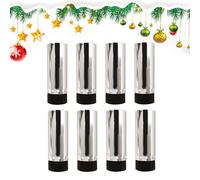 Juego de 8 cañones de confeti con temática de castillo hinchable, accesorios para , bodas, cumpleaños, graduación, aniversario, Navidad, Nochevieja, obsequios para niños, fundas de papel