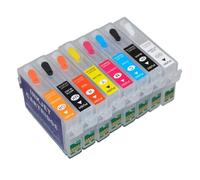 Juego de 8 Cartuchos de Tinta Recargables compatibles con Chip ARC para Impresora SC-P400 T324 T3240 T3249