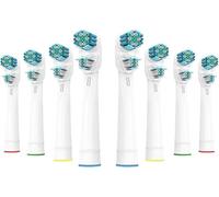 Juego de 8 cepillos de repuesto Dual Clean para oralb, boquilla de cepillo de dientes compatible con oralb, cepillos de repuesto compatibles, cabezal de cepillo de dientes compatible con oralb