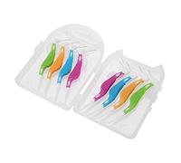 Juego de 8 cepillos interdentales suaves con palillos de dientes de colores para eliminar eficazmente la placa y los restos. Herramienta de cuidado portátil con mango de agarre có