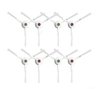 Juego de 8 cepillos laterales para Ecovacs para X1 Series Pro, diseñados para extender el rendimiento de la aspiradora