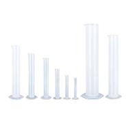 Juego de 8 cilindros de medición de 2 lados, cilindros de laboratorio de marcado de 10 a 2000 ml, cilindro graduado para experimentos científicos