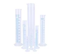 Juego de 8 cilindros de medición de 2 lados, cilindros de laboratorio de marcado de 10 a 2000 ml, cilindro graduado para experimentos científicos