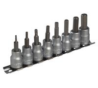 Juego De 8 Clips De Riel De Enchufe Teng M3811 AF Hex De 3/8 Pulgadas TENM3811