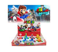 Juego de 8 coches de carreras de Super Mario Pull Back, juego competitivo, juguetes de karts Luigi para niños