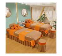 Juego De 8 Colchas para Salón De Belleza. Incluye Sábana, Funda Nórdica, Núcleo De Edredón, Banderín, Funda De Almohada, Reposapiés, Reposacabezas Y Funda De Taburete(Multi-colored/D,185x70x55 cm)