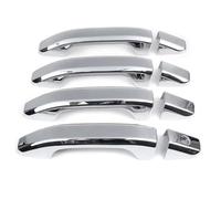 Juego De 8 Cubiertas Cromadas Para Manijas Puertas Exteriores Coche Para Chevy Para Silverado 1500 2500 3500 2014 2015 2016 2017 2018 2019 Maneta Exterior coche(Chrome)