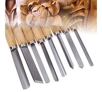 Juego de 8 cuchillas giratorias de madera, HSS multifunción, cincel giratorio para madera, cincel giratorio para carpintería, herramienta de torneado de madera, herramienta de torneado de madera