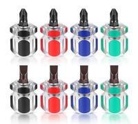 Juego de 8 destornilladores Stubby, destornilladores para máquinas de coser, 4 destornilladores Phillips y 4 destornilladores planos, destornilladores Stubby para reparaciones de proyectos de costura