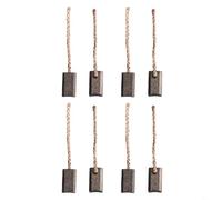 Juego de 8 escobillas de carbón de 6 x 6 x 10 mm para motores eléctricos de soplador, ventilador y limpiaparabrisas