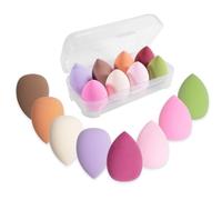 Juego de 8 Esponjas de Maquillaje, Batidora de Belleza, Grandes Colores de Huevo, Esponja Lavable, Almohadilla Removedora de Maquillaje, Base Líquida, Polvo, Protección Solar