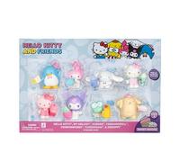 Juego de 8 Figuras de Hello Kitty de 2 Pulgadas, Minifiguras Oficiales de coleccionista, Lindos Personajes de Hello Kitty en Divertidos Trajes, Bolsas de Fiesta, decoración de Pasteles