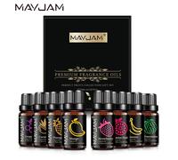 Juego de 8 fragancias para difusores de aromaterapia, humidificador de fragancias de fruta, fresa, coco, Mango, uva, plátano, piña, 10ML