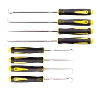 Juego de 8 ganchos de precisión y ganzúas, herramienta de gancho y recolección, juego de ganchos de aguja universal, para quitar mangueras y juntas, coche y electrónica, 4 largos y 4 cortos