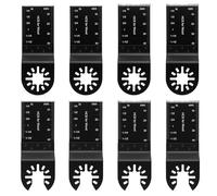 Juego de 8 hojas de sierra oscilantes, multifuncionales, compatibles con Einhell, Bosch, Dremel y Fein, 34 mm para madera, plástico, clavos, marcos de puerta, metal fino, etc