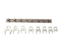 Juego de 8 llaves de 38 pulgadas 3878 para llaves de pie imperiales con cabezales intercambiables y tratamiento térmico para una mayor vida útil