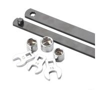 Juego de 8 llaves de ajuste de rueda loca para sistemas de correa de motor, acero al cromo vanadio con galvanizado para resistencia a la oxidación